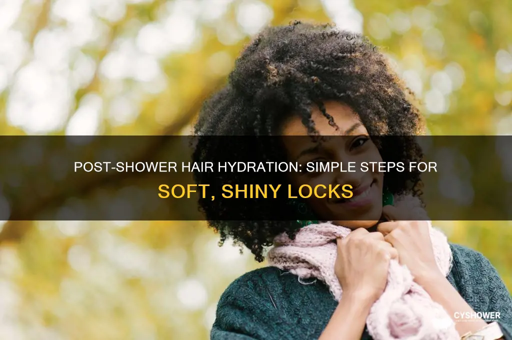 how to hydrate hair after shower