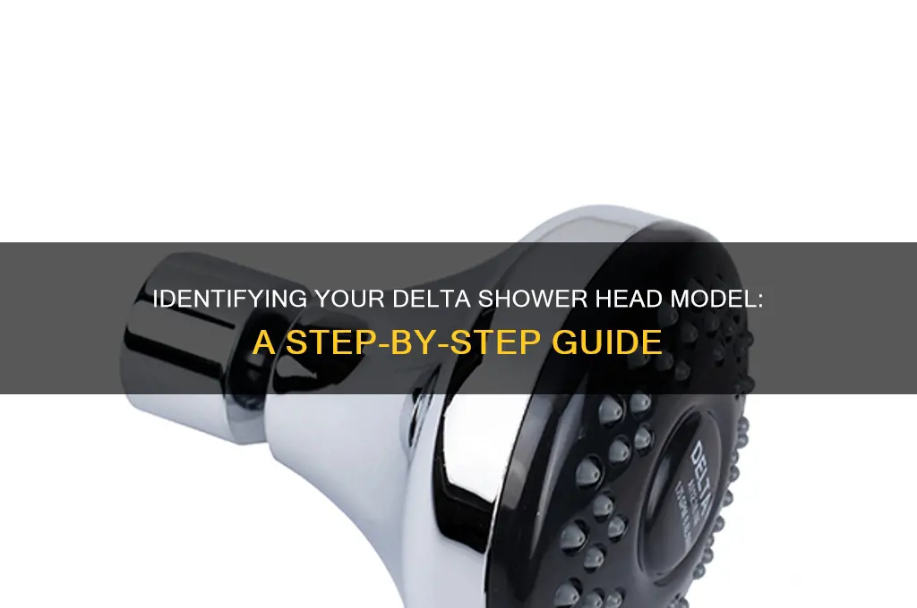 how to identify delta shower head model