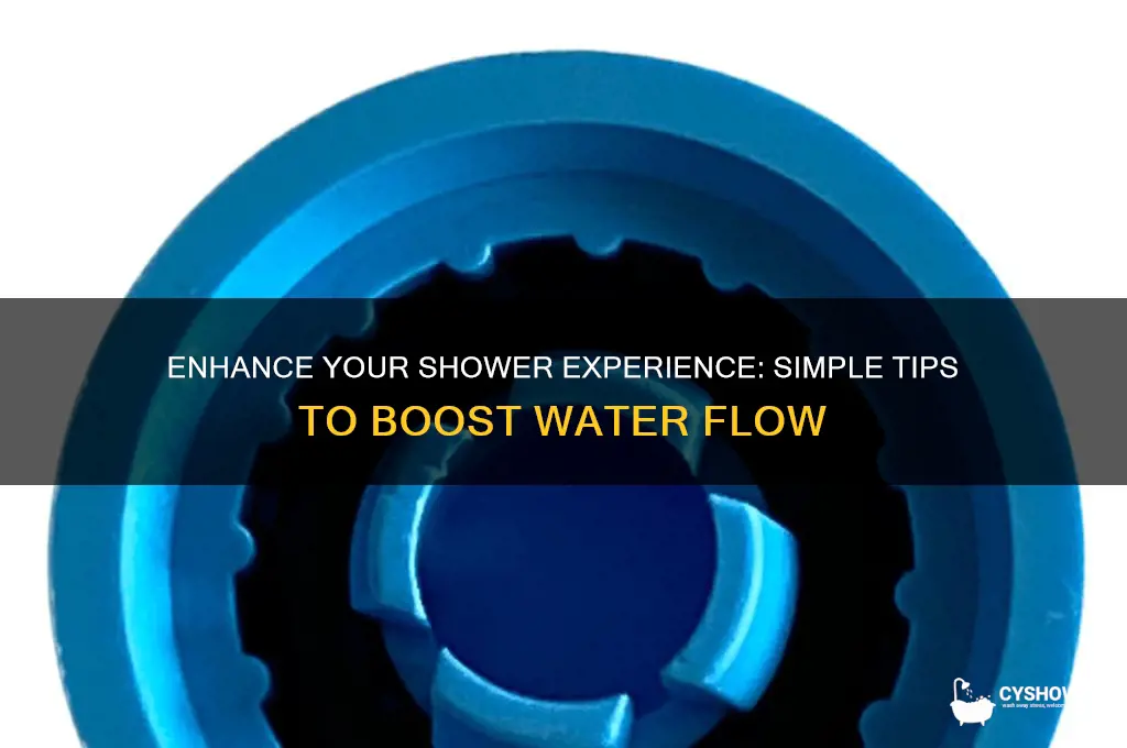 how to improve water flow in shower head