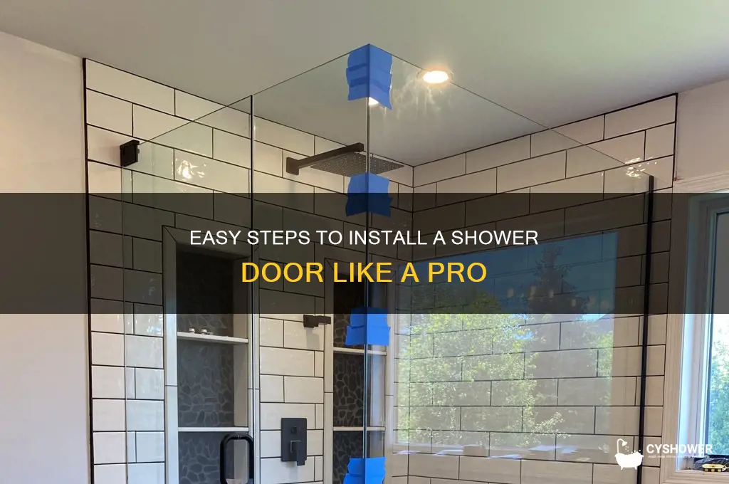 how to in stall a shower door