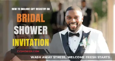 Bridal Shower Invitation Tips: Adding Your Gift Registry Details