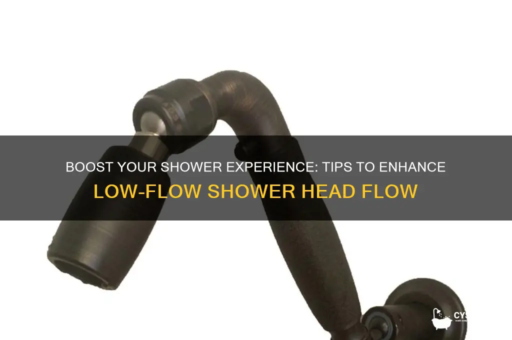 how to increase flow in low-flow shower head