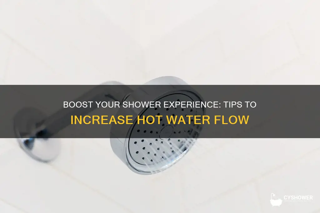 how to increase hot water in shower