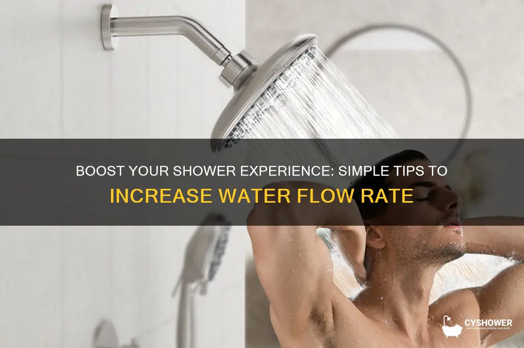 how to increase shower head flow rate