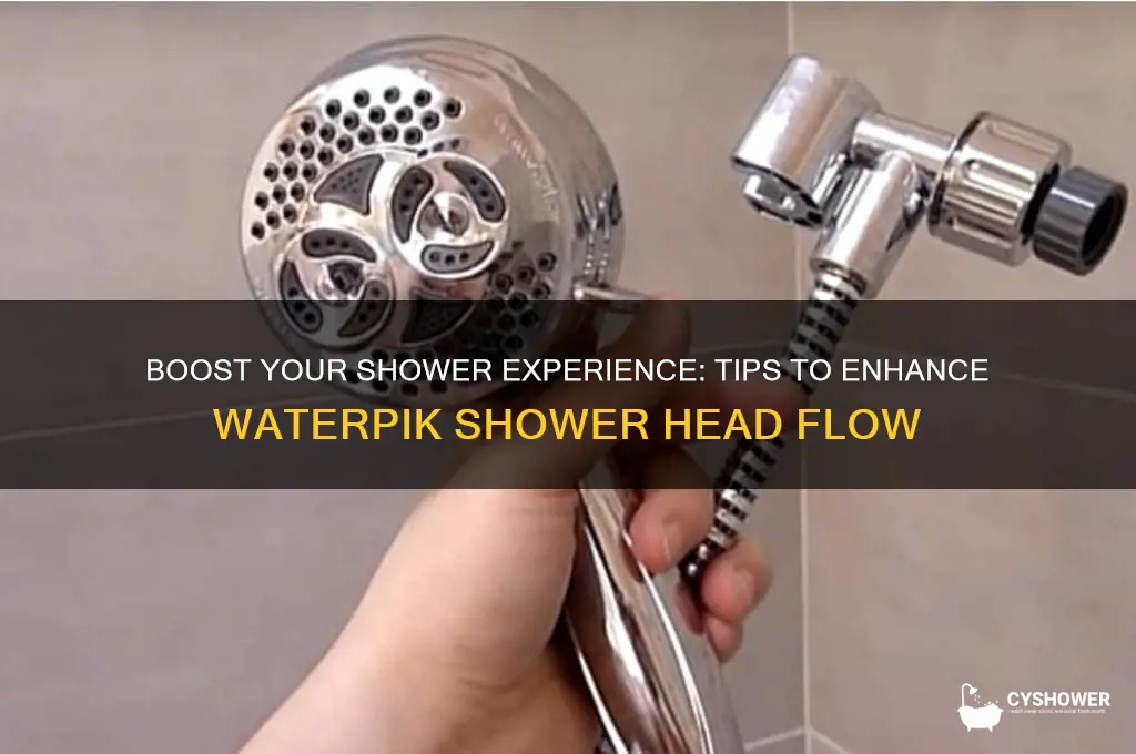 how to increase water flow in waterpik shower head
