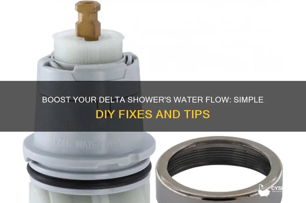 how to increase water flow on a delta shower