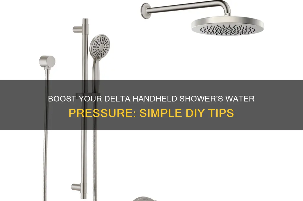 how to increase water pressure delta handheld shower