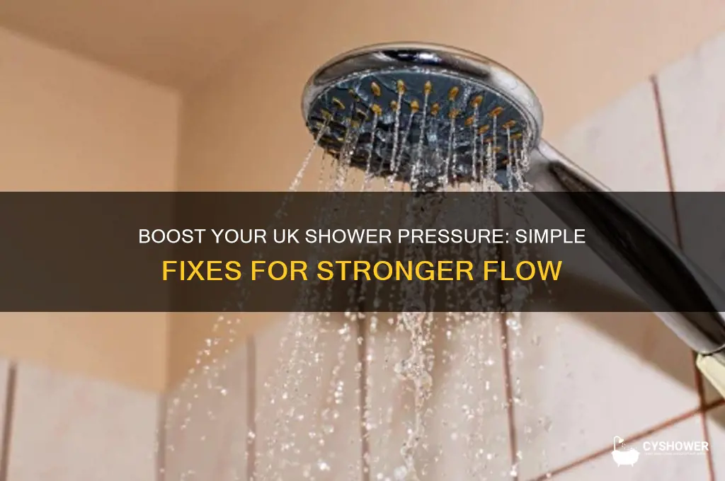 how to increase water pressure in shower head uk