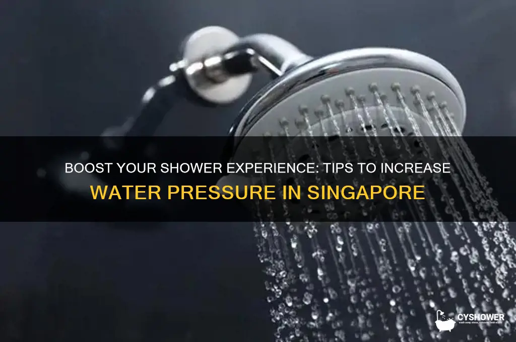 how to increase water pressure in shower singapore