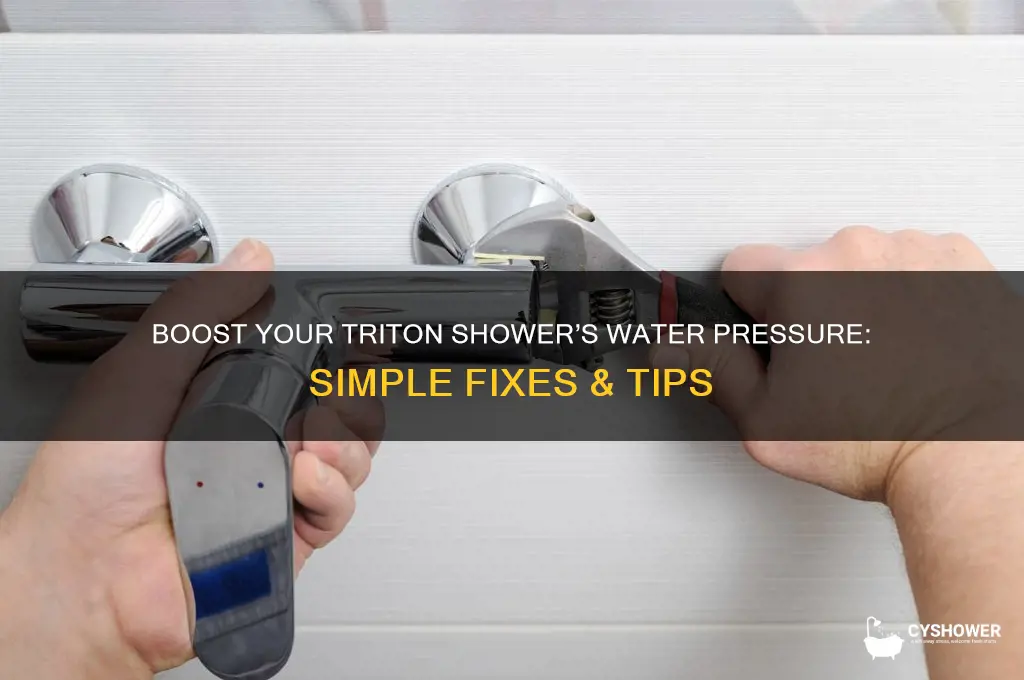 how to increase water pressure in triton shower