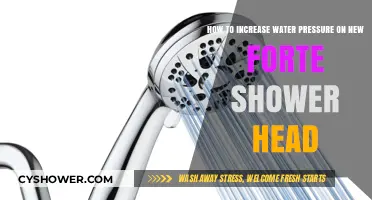 Boost Your New Forte Shower Head’s Water Pressure Easily