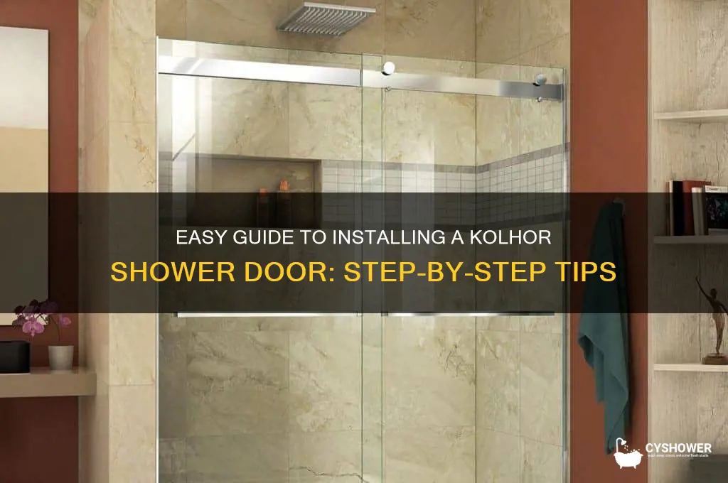how to insall kolhor shower door