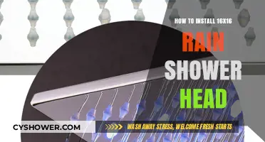 Easy Guide to Installing a 16x16 Rain Shower Head