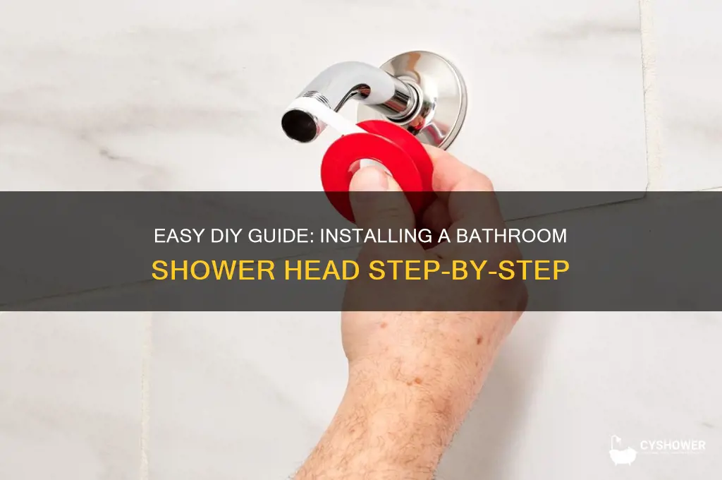 how to install a bathroom shower head