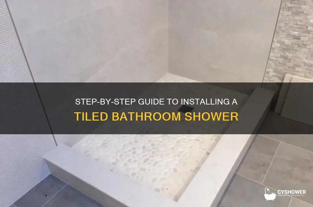 how to install a bathroom shower with tile