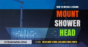 Upgrade Your Shower: Easy Steps to Install a Ceiling Mount Shower Head
