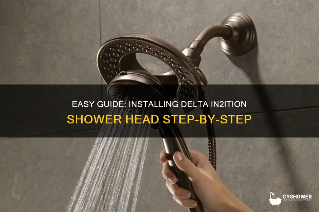 how to install a delta in2ition shower head