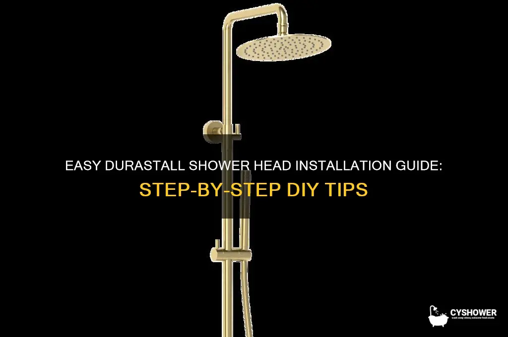 how to install a durastall shower head