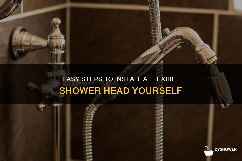 how to install a flexible shower head