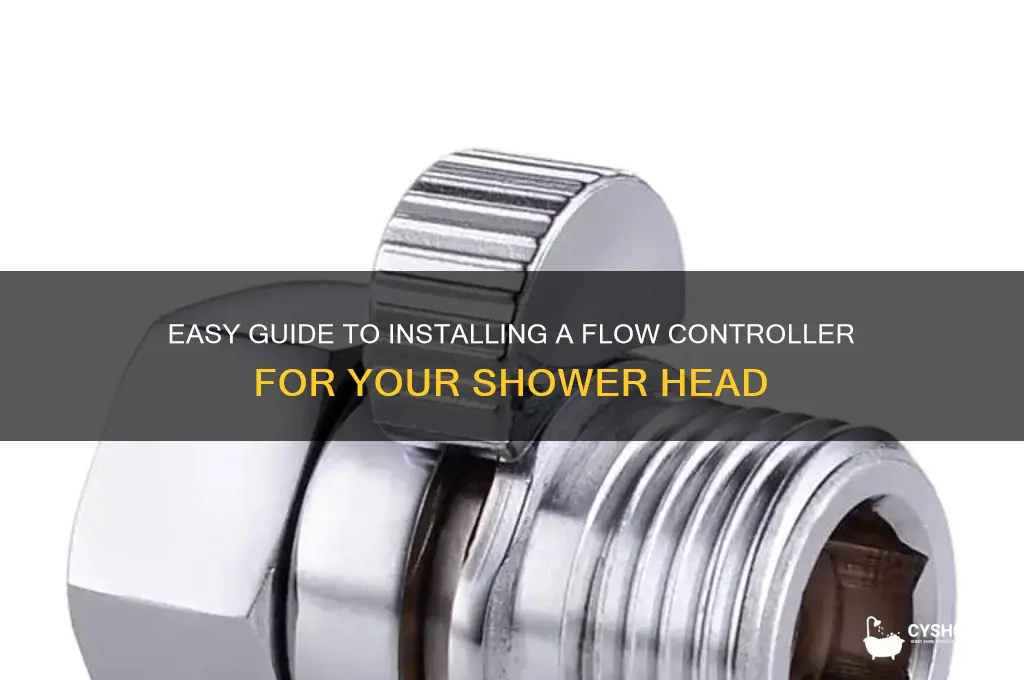 how to install a flow controller for shower head