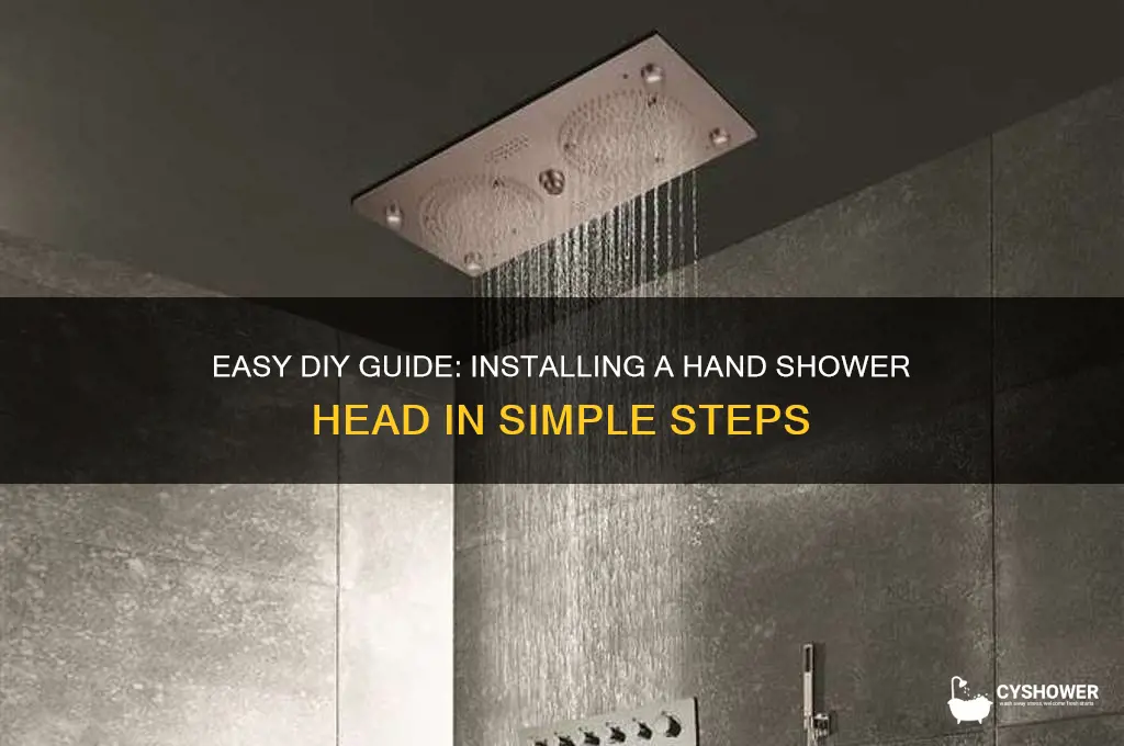 how to install a hand shower head