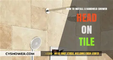 Easy Steps to Install a Handheld Shower Head on Tile