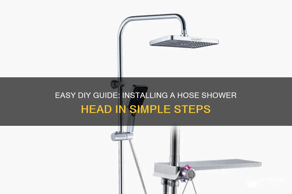 how to install a hose shower head