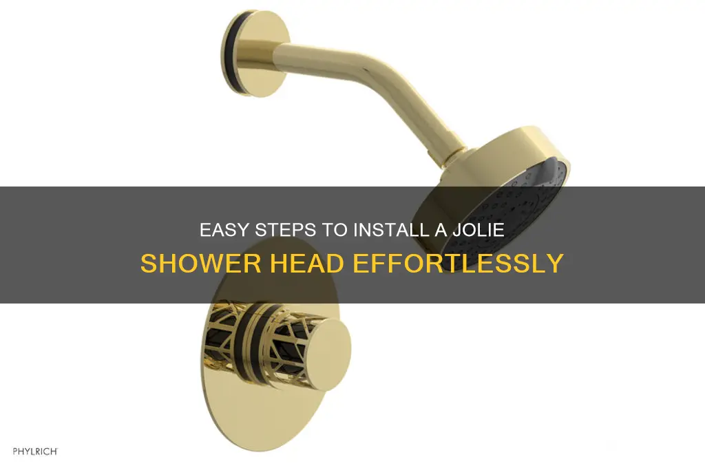 how to install a jolie shower head