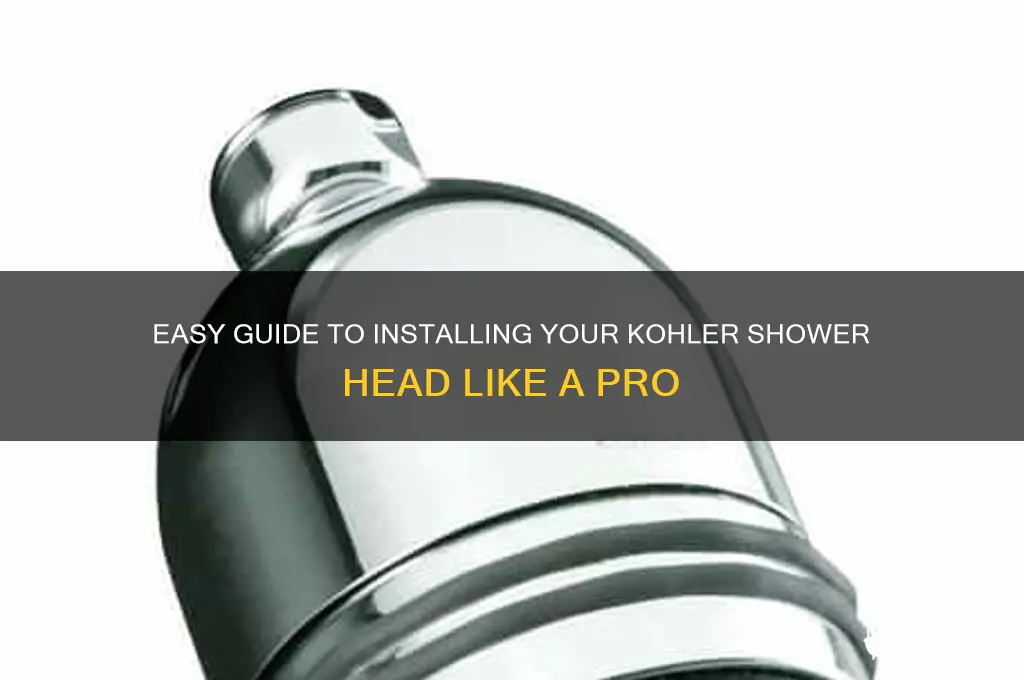 how to install a kohler shower head