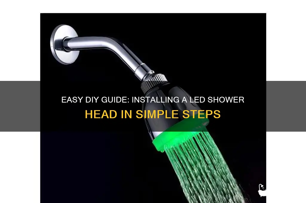 how to install a led shower head