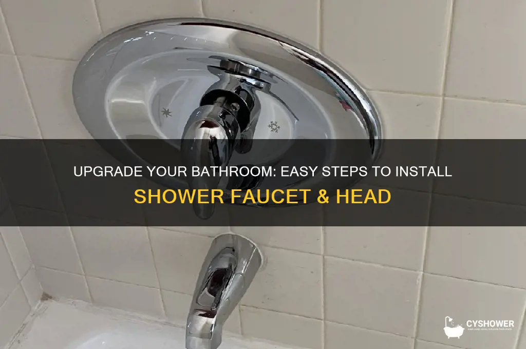 how to install a new shower faucet and head