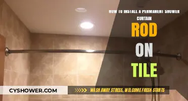 Easy Guide: Installing a Permanent Shower Curtain Rod on Tile