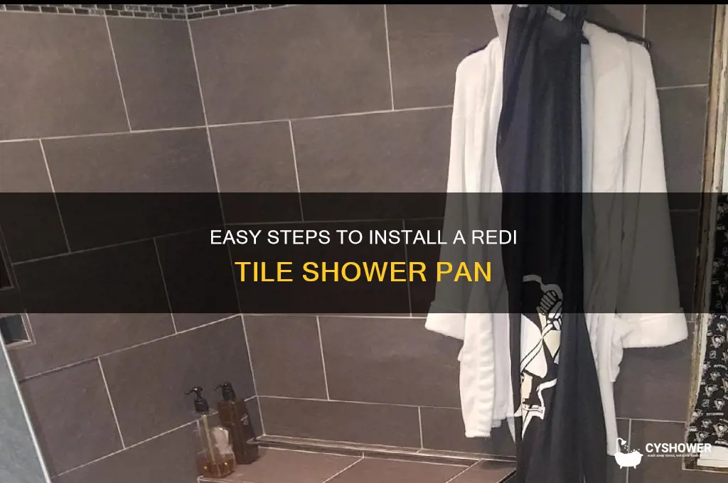 how to install a redi tile shower pan