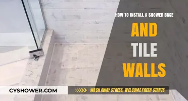 Master Shower Installation: Base Setup and Wall Tiling Guide