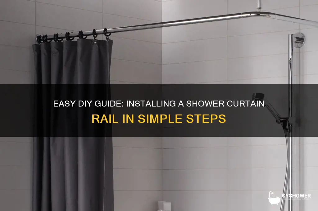 how to install a shower curtain rail