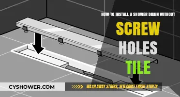 Installing a Shower Drain on Tile Without Screw Holes: A Step-by-Step Guide