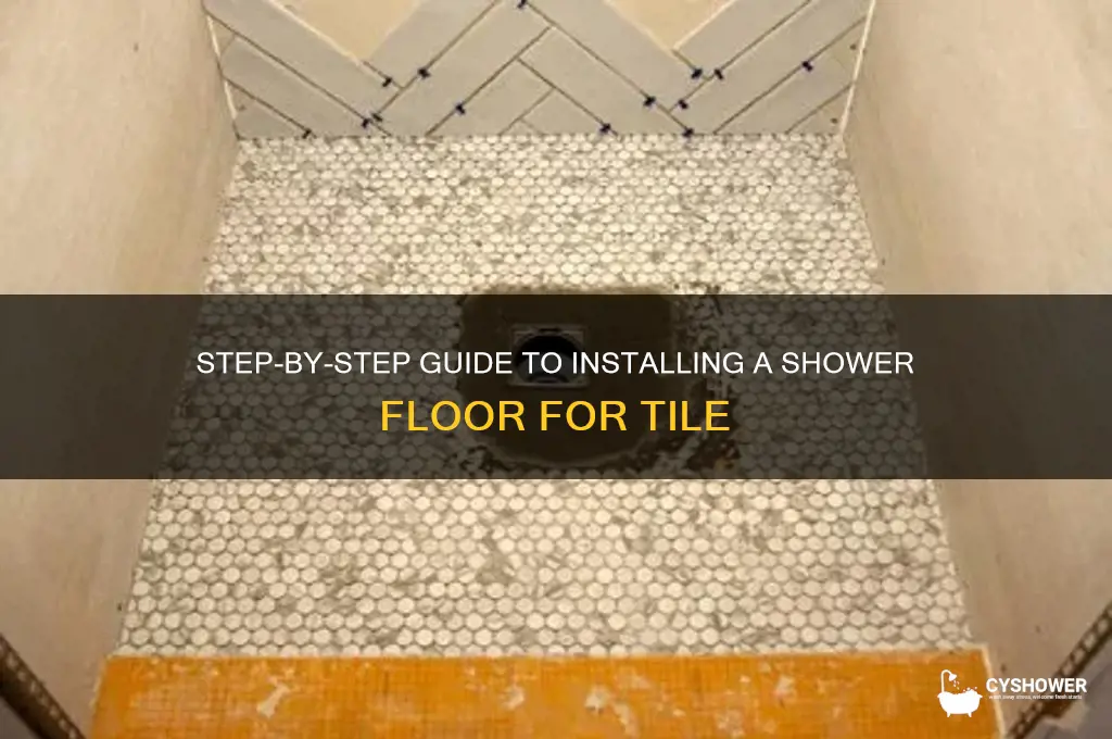 how to install a shower floor for tile