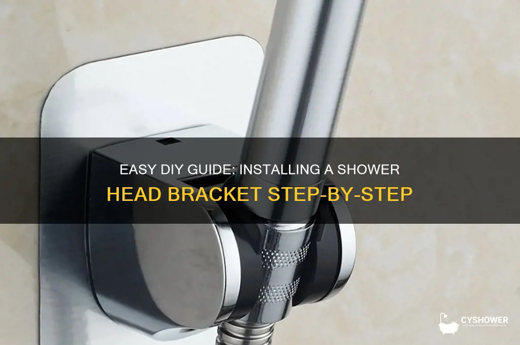 how to install a shower head bracket