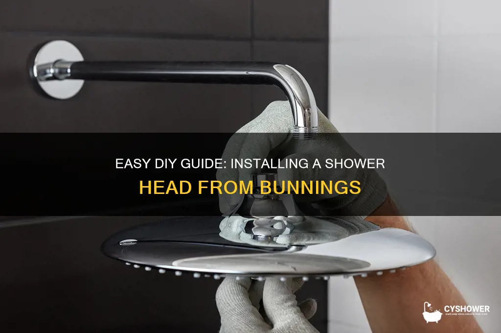 how to install a shower head bunnings