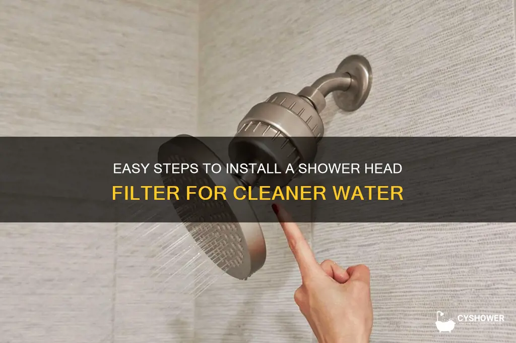 how to install a shower head filter