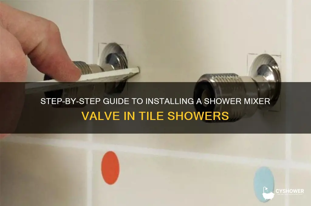 how to install a shower mixer valve in tile shower