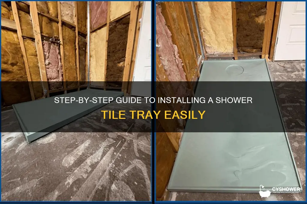 how to install a shower tile tray