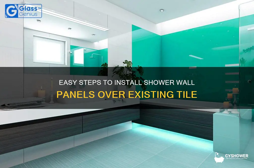 how to install a shower wall over tile