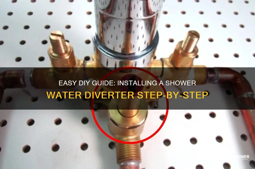 how to install a shower water diverter
