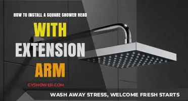 Easy Guide: Installing a Square Shower Head with Extension Arm