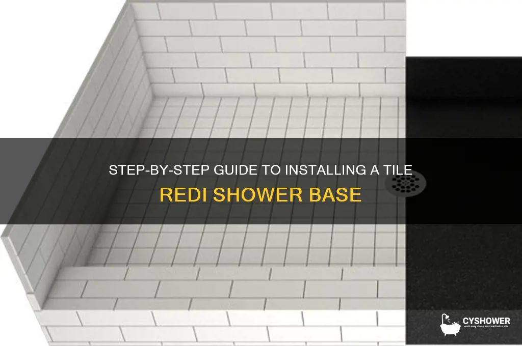 how to install a tile redi shower base