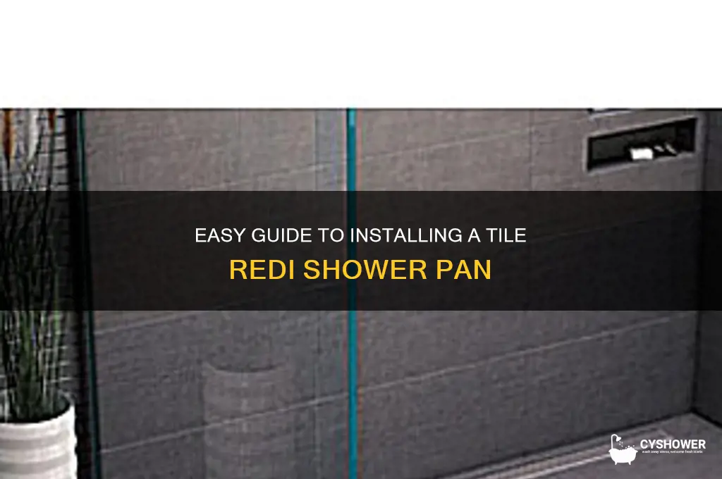 how to install a tile redi shower pan
