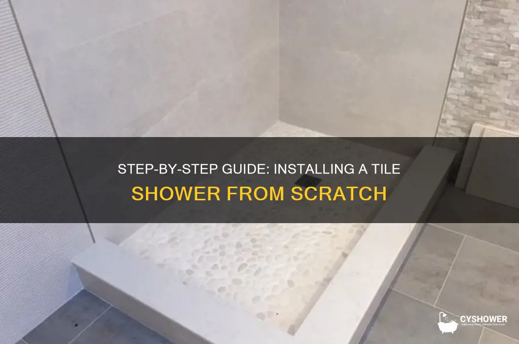 how to install a tile shower from scratch