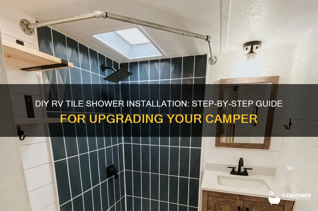 how to install a tile shower in a rv