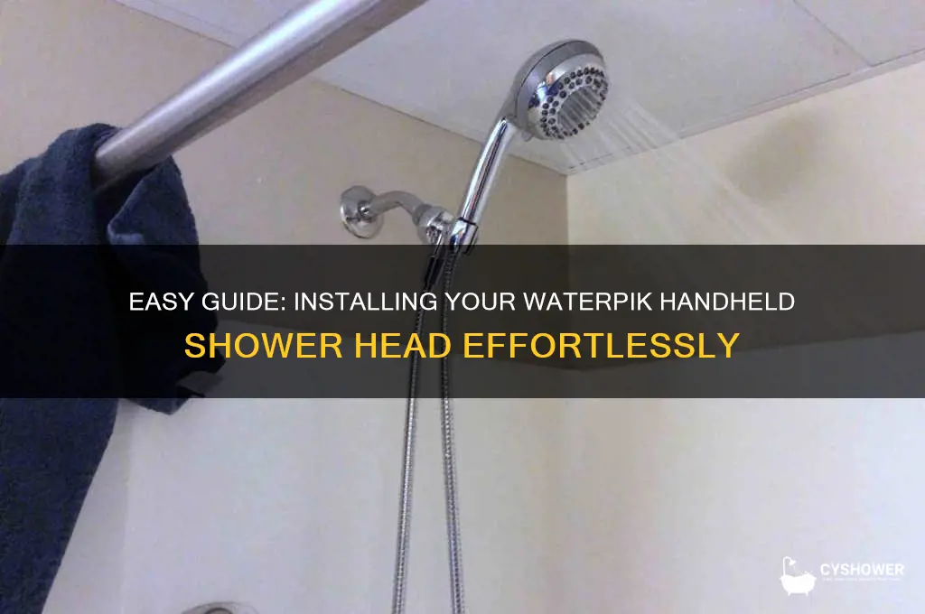 how to install a waterpik handheld shower head